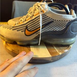 Size 12 - Nike Air Vapor Max 2021 FK White Black Kumquat - DM0025-101